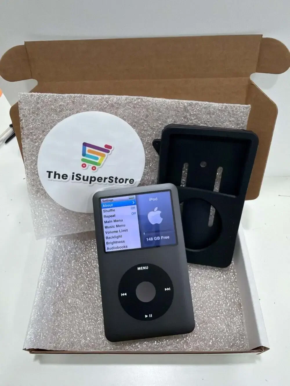 Refurbished  Apple iPod Classic 160GB 7th Generation Space Gray A1238 Bundle